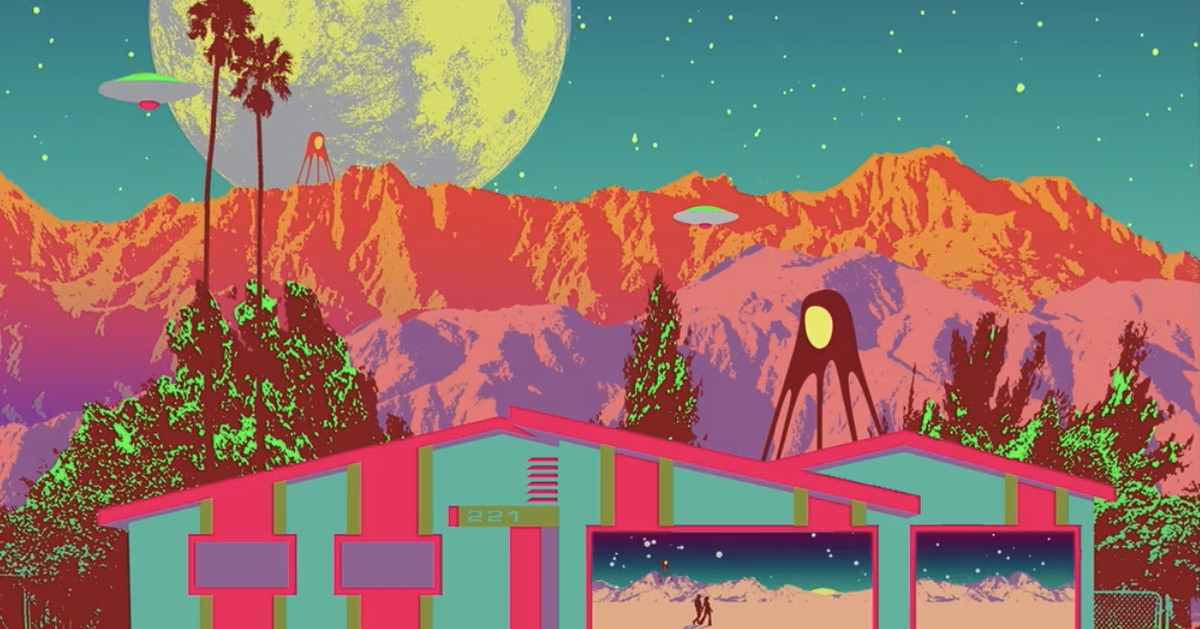 Sunset in the mountains